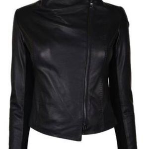 VINCE Leather Biker Jacket